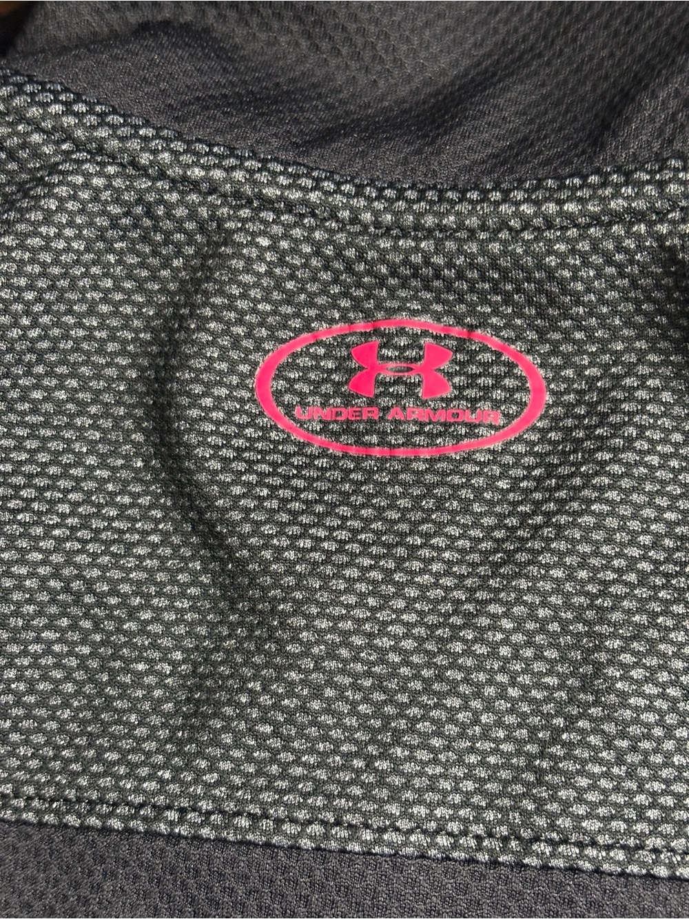 Under Armour Girls HeatGear Tech 1/2 Zip Pullover Gray Pink Size YMD Medium - Picture 8 of 9